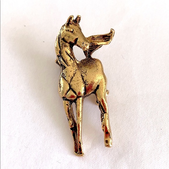 erana Jewelry - Vintage 80’s Stallion Brooch 🐴 Deadstock